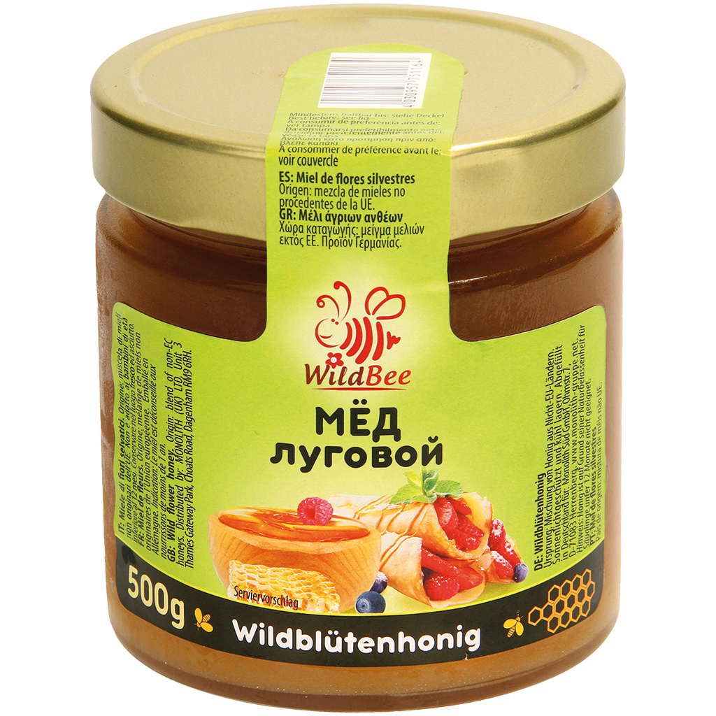 Wilde bloemenhoning "Lugovoj"