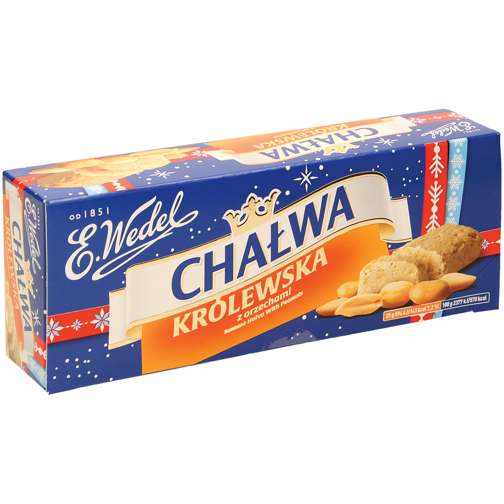 Sesamhalva met pinda's, gearomatiseerd.