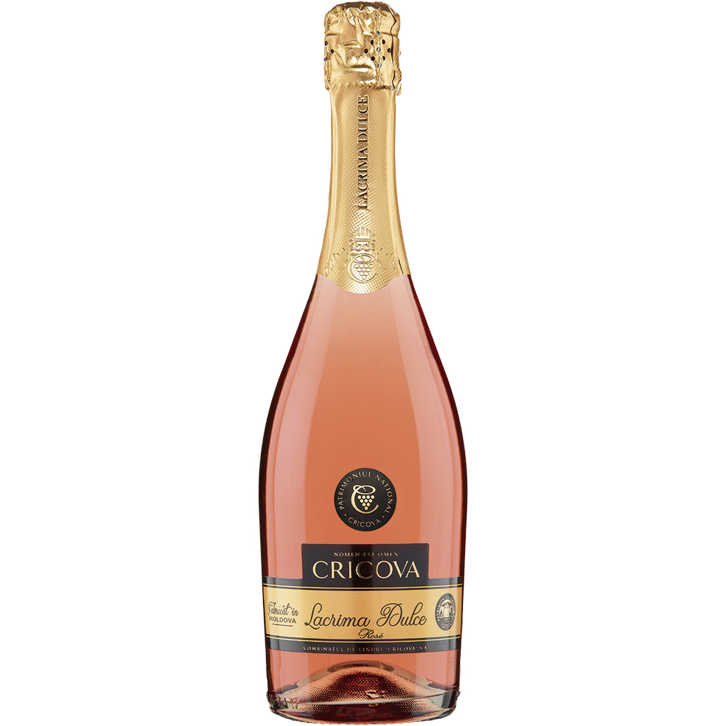 "CRICOVA Lаcrima Dulce" Игристое вино, розовое, сладкое, 10%