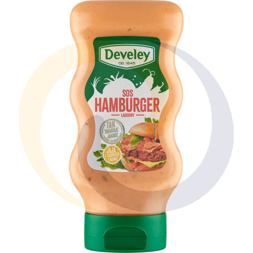 Top Down hamburger saus 410g/6st Develey