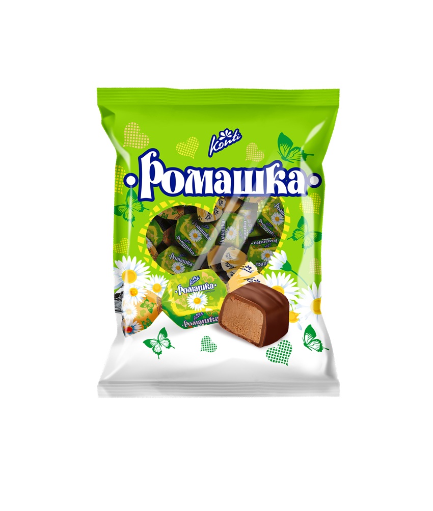"KONTI" Confetti "Konti-Romashka" in cacao-houdende vetglazu