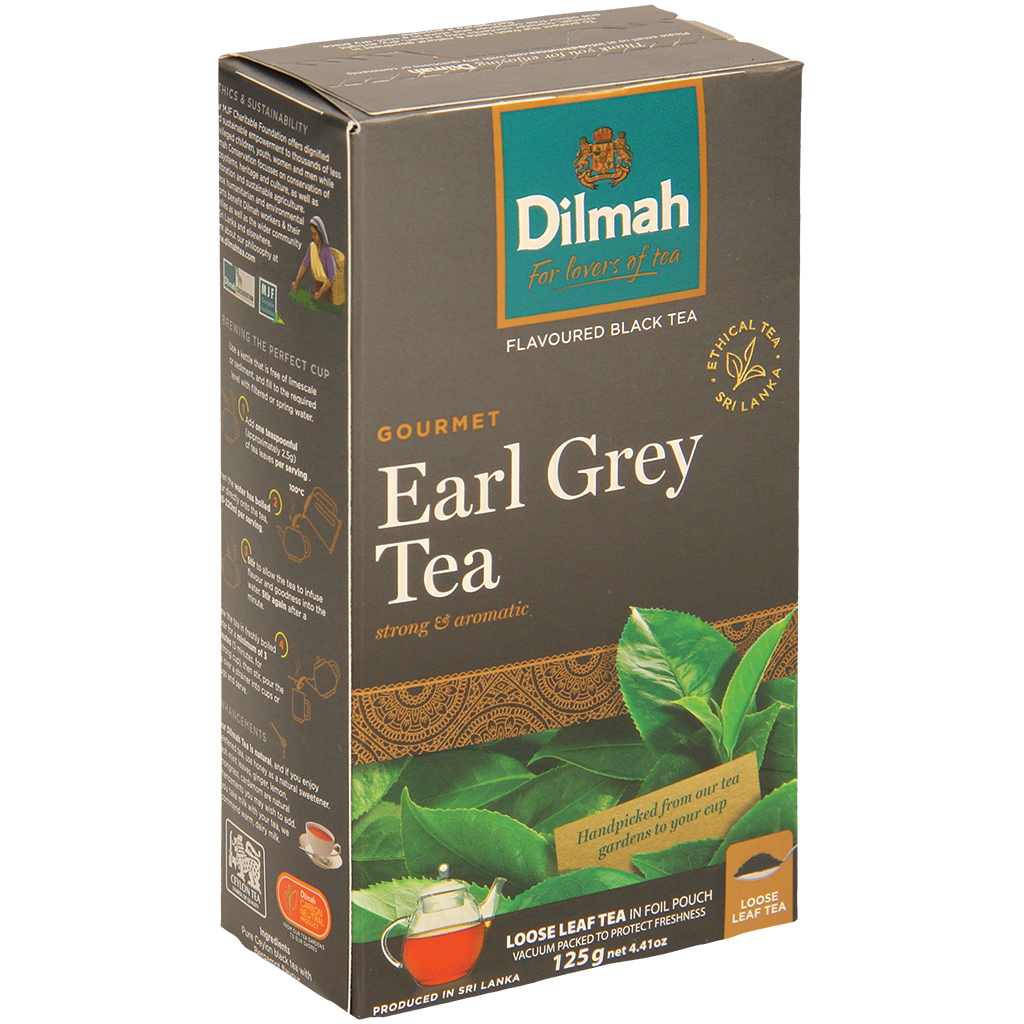 Gearomatiseerde zwarte thee met bergamot-smaak.