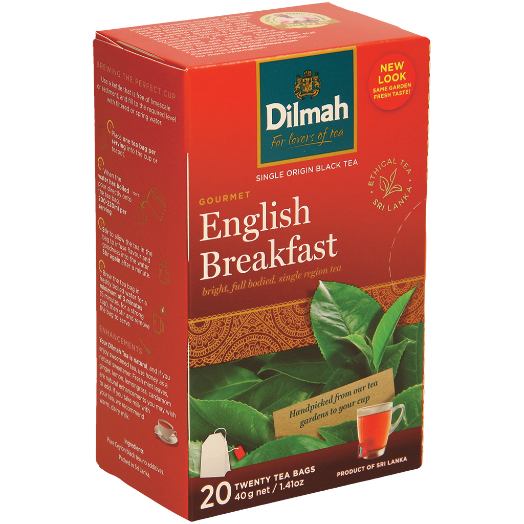 Zwarte thee uit Ceylon in theezakjes