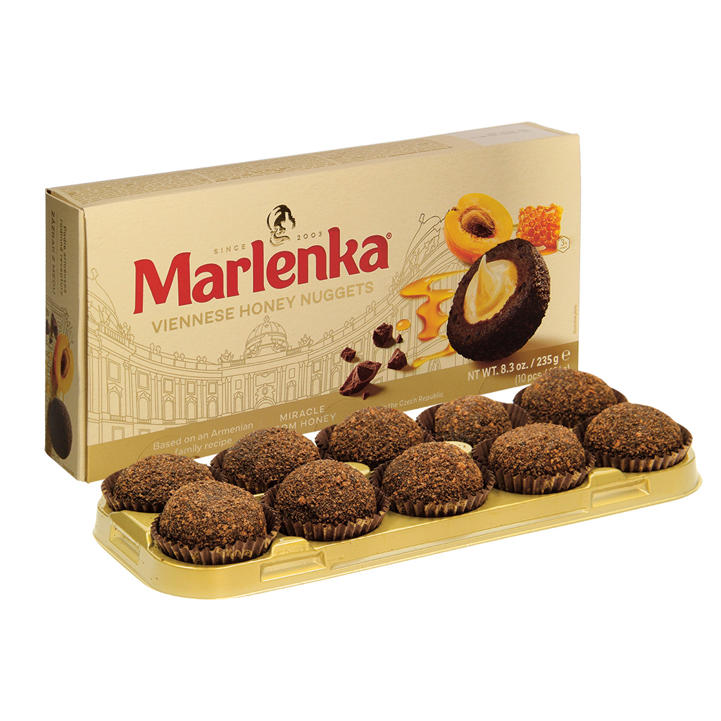 "Wiener" gebakballen met 15% abrikozencrème, omhuld met 3% d