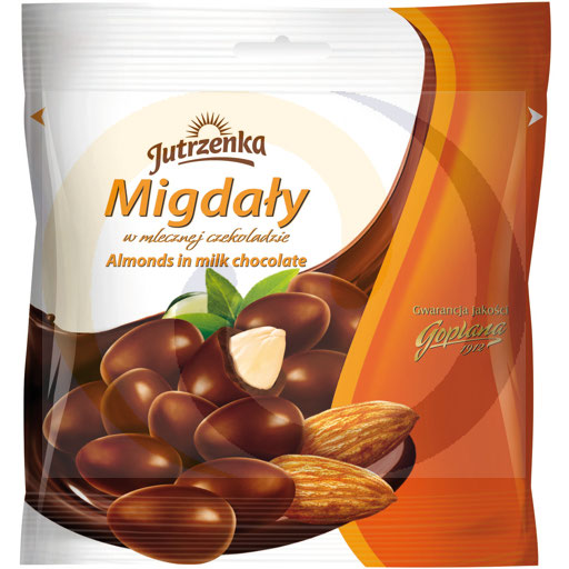 Jutrzenka Amandelen in Melkchocolade 80 g
