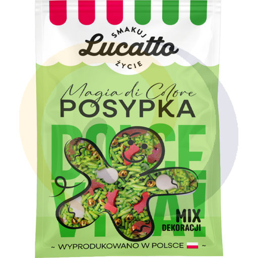 Lucatto decoratieve sprinkles mix Kerst 30g/20st Emix