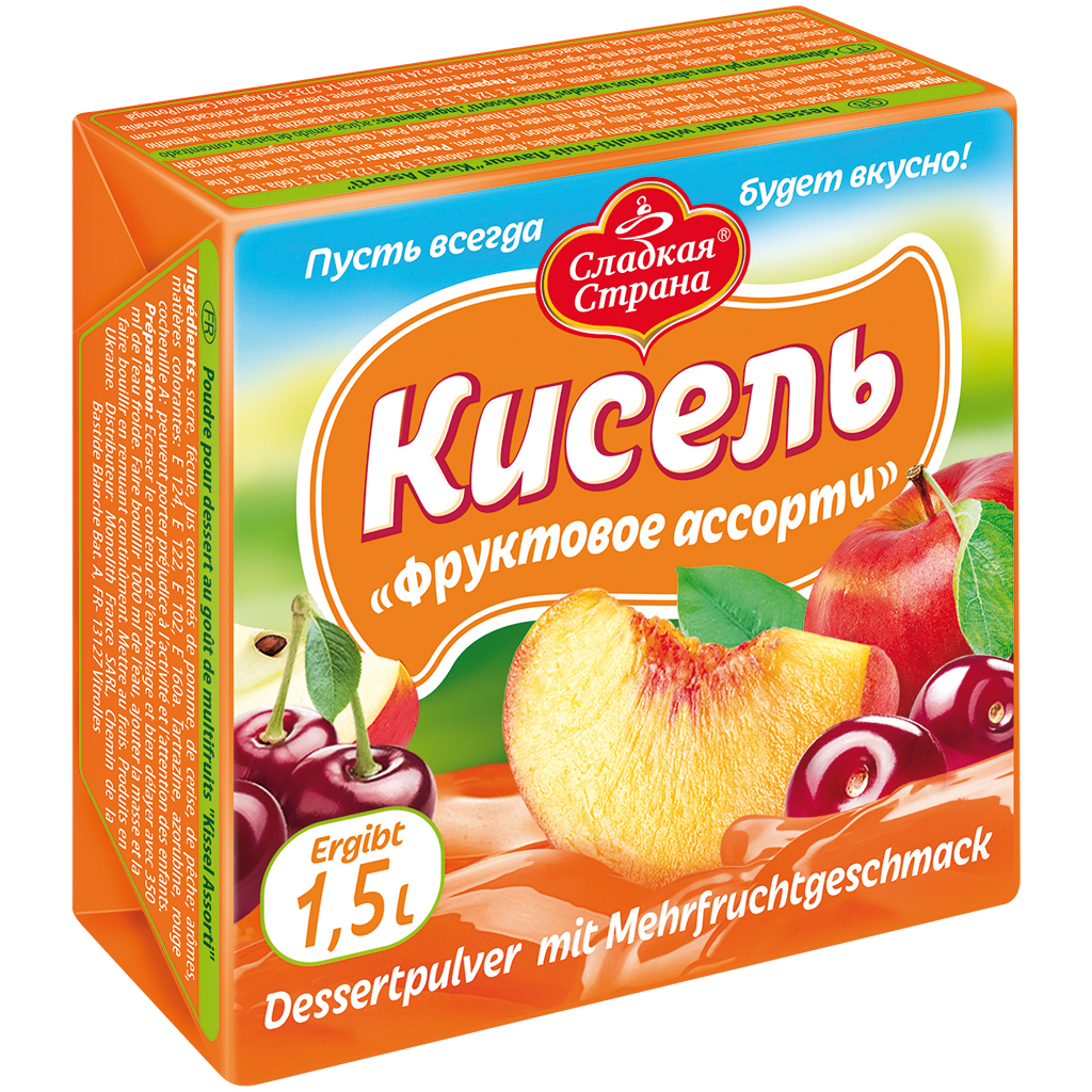 Dessertpoeder met multivruchtensmaak