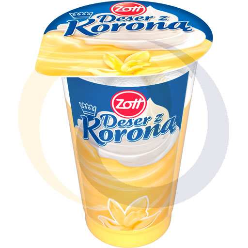 Dessert met de Crown Vanille 175g Zott