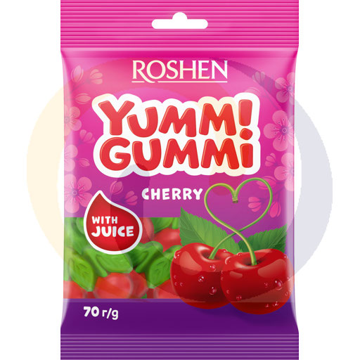 Вкусные жевательные конфеты вишневое желе 70г Рошен