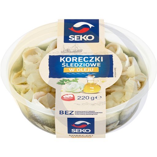 Секко сельдевые крючки в масле 220 г