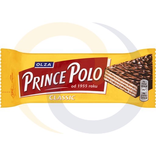 Prince Polo Classic Knapperige Wafel met Cacaocrème Belegd met Chocolade 35 g