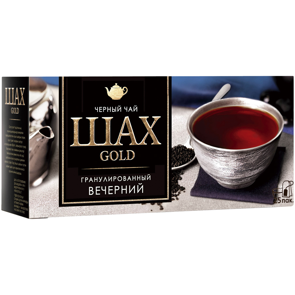 Zwarte Thee "Shah Gold Bergamot", granulair, gearomatiseerd met bergamot, in theezakjes