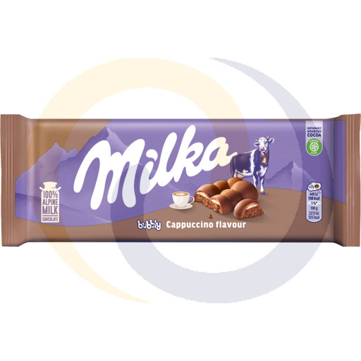 Milka chocolade bubbly cappuccino 97g/12st Mondelez