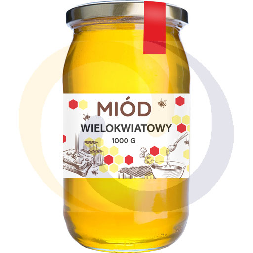 Meervlokkenhoning 1,0 kg/6 stuks Mazurskie Miody