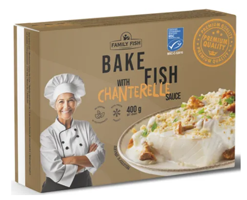 Bake Fish met cantharellensaus 400g