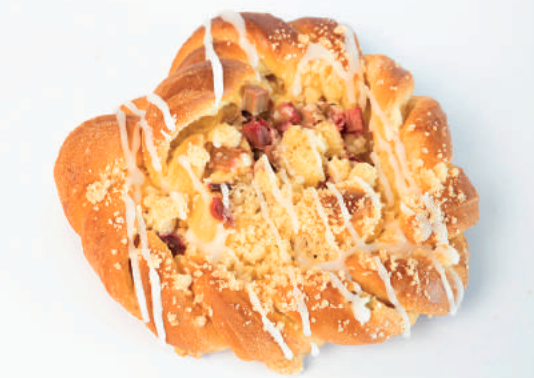 Gebak met rebarber 100g