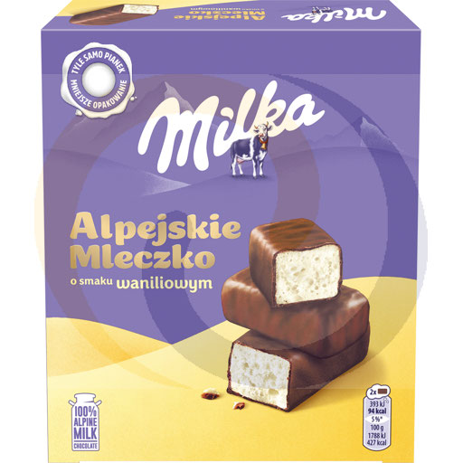 Альпийское молоко Milka Ваниль 330г/8шт Mondelez