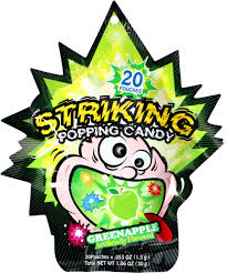 Popping candy green apple