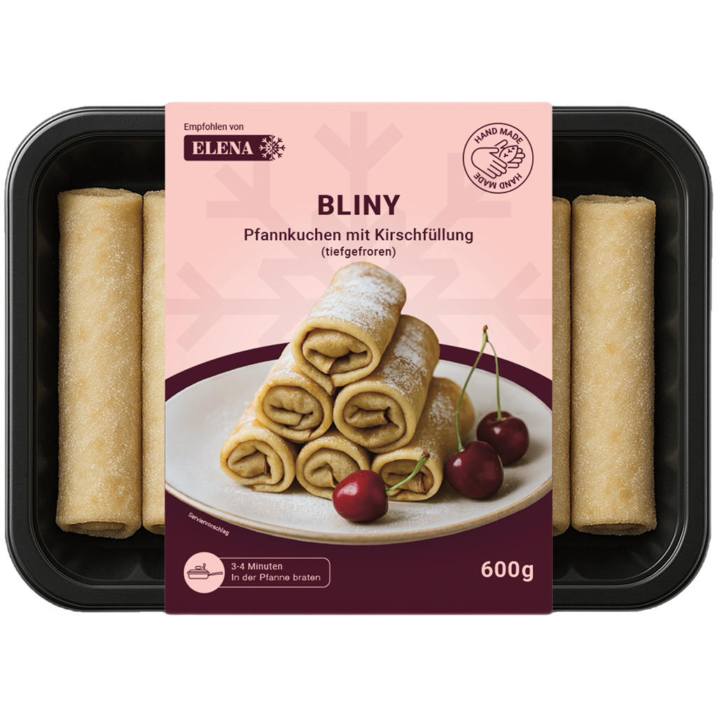 Bliny – Pannenkoeken gevuld met kersen