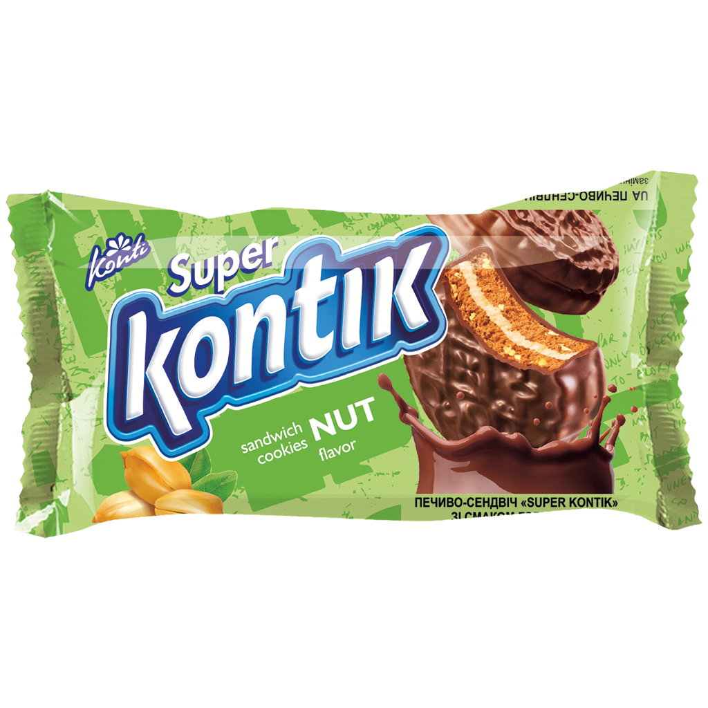 "KONTI" Dubbelkoek "Super Kontik" met roomvulling 14,6% met 