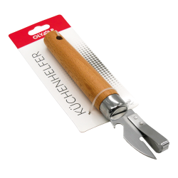 Ouvreblikkenopener 18 cm, hout en staal