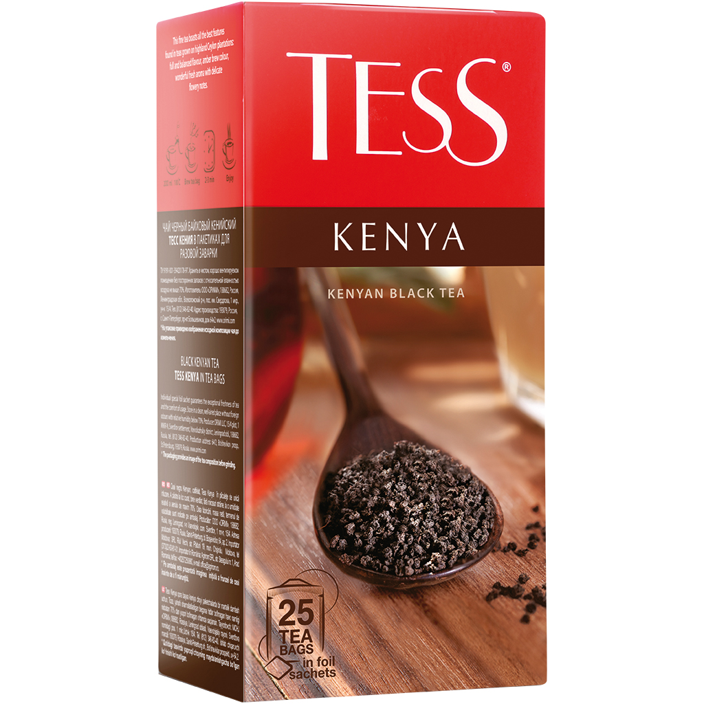 Zwarte Thee "Tess Kenia", in theezakjes