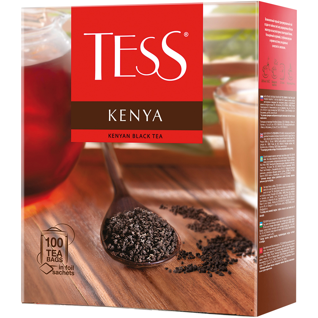 Zwarte thee "Tess Kenya", in theezakjes