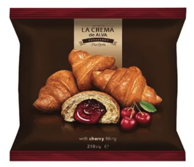 La Crema de Alva croissant met kersenvulling 210g