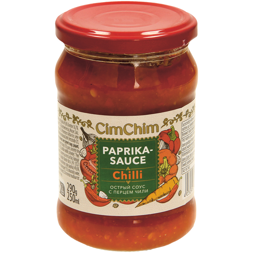 Paprikasaus met chili, heet, gepasteuriseerd
