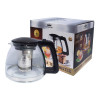 Theepot van borosilicaatglas met zeef 1l