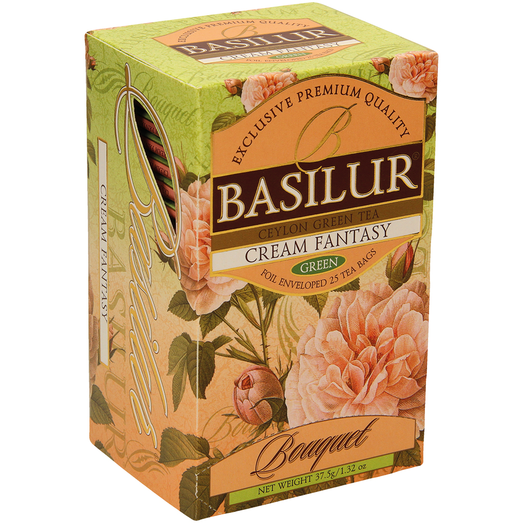 Groene ceylonthee, gearomatiseerd - Aardbei, room