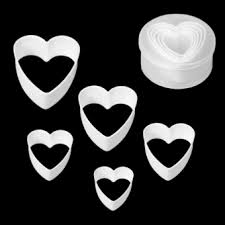 Koekjesvormenset, 5 stuks, van hoogwaardig kunststof