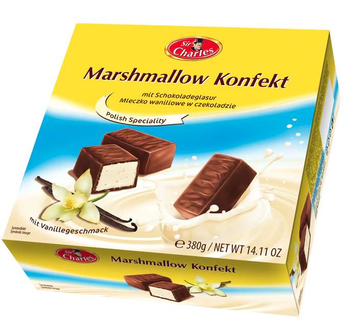 Marshmallows met chocoladeglazuur 380g