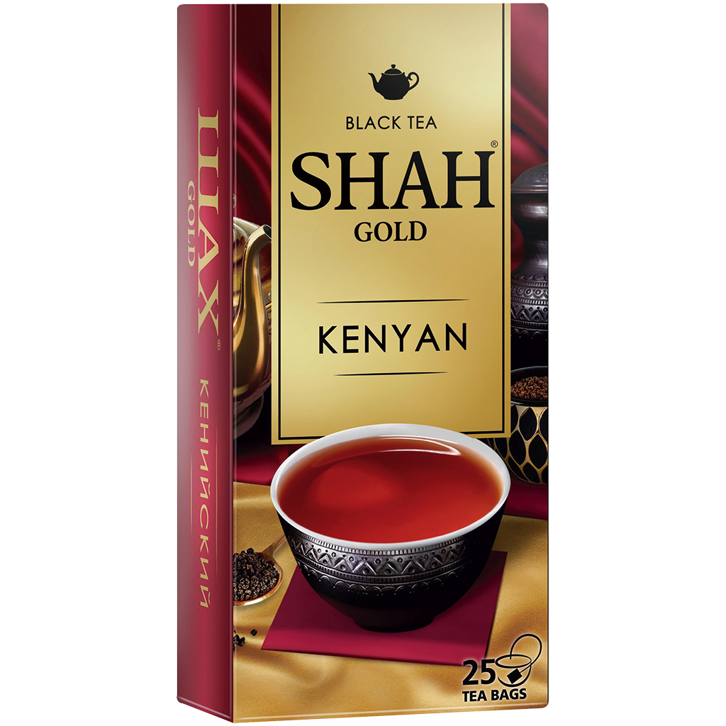 "SHAH Gold KENYAN" zwarte Keniaanse thee, gemalen, in theeza