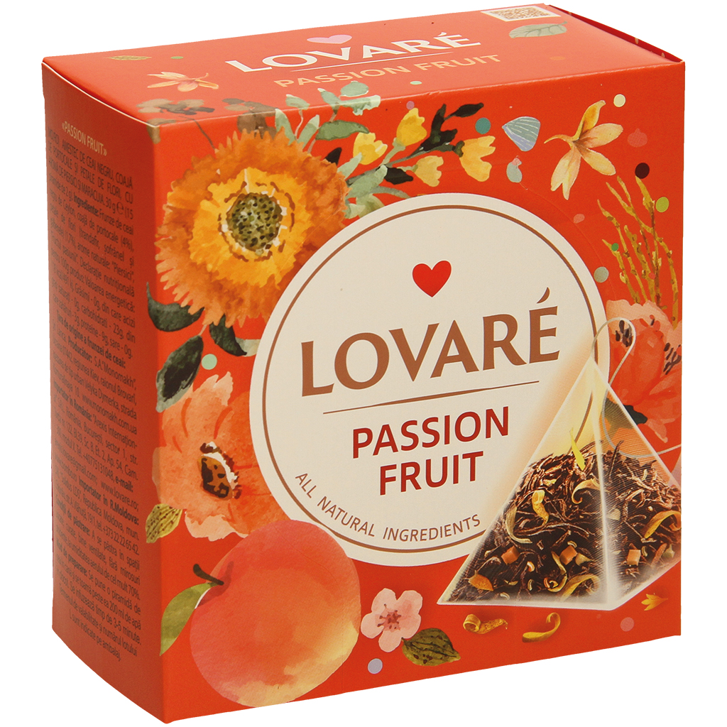 Lovare Passievrucht - Geparfumeerde Zwarte Thee met Fruit, M