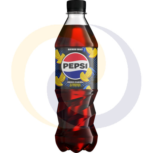 Koolzuurhoudende drank. Pepsi zero citroen pet 0,5l/12 stuks