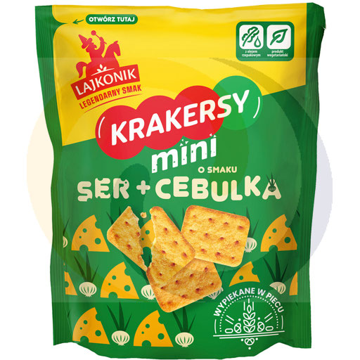 Lajkonik Kaas en Ui Smaak Mini Crackers 100 g