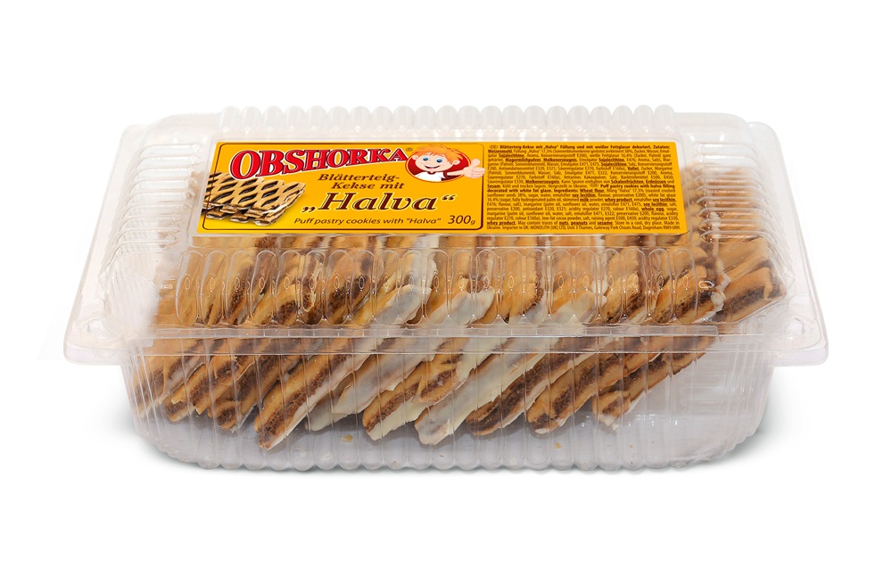 "OBSHORKA" Bladerdebikjes met "Halva" vulling en versierd me