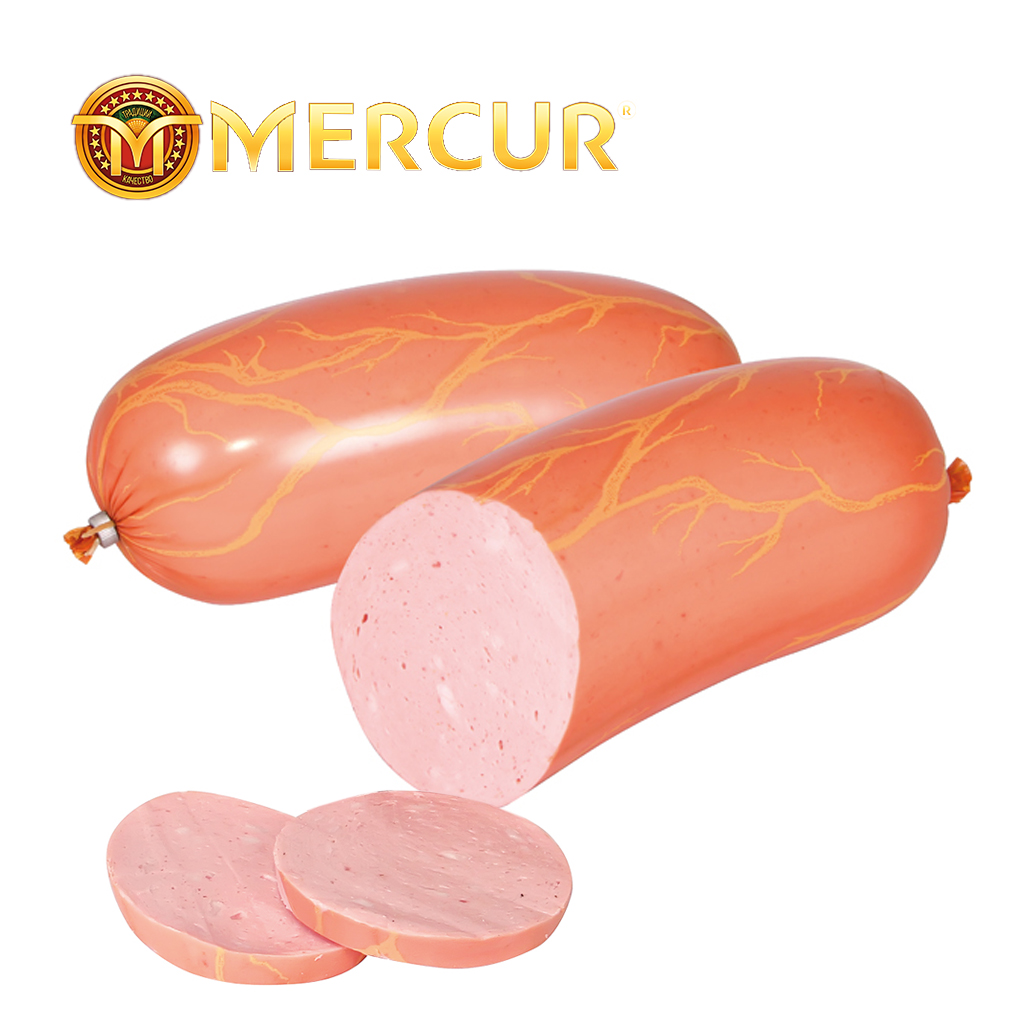 Worst "Mercur Ljubitelskaya" eenvoudig met spekvoering, drin