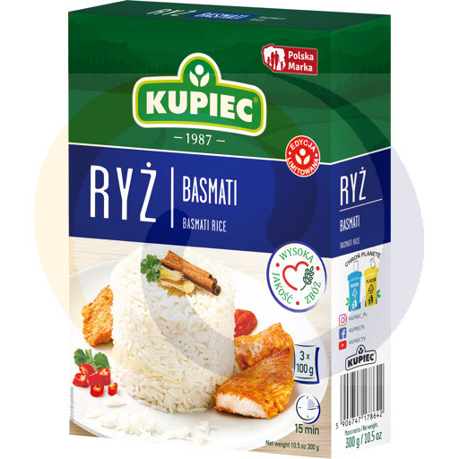 Basmati rijst zakjes 3*100g/12st Merchant