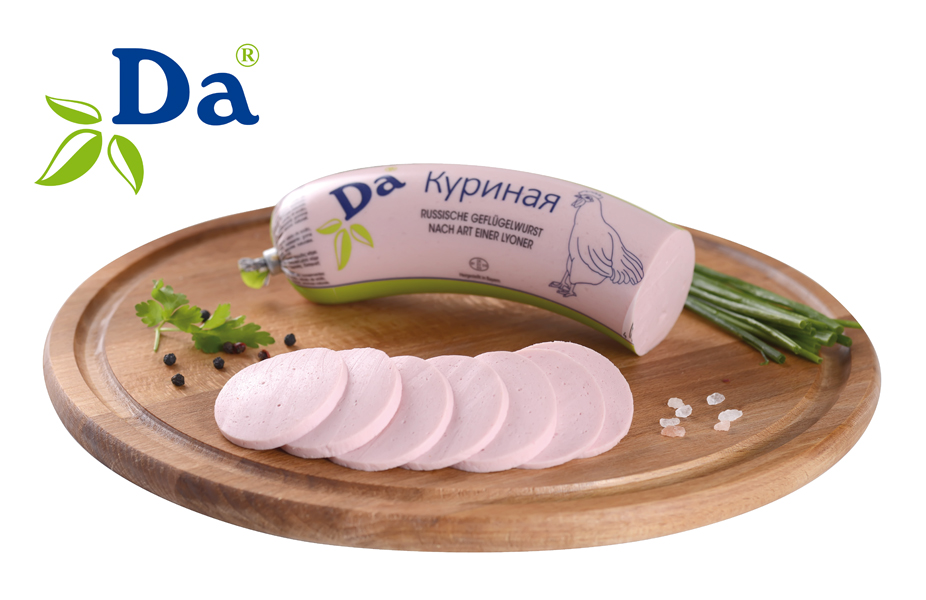 Bouillonworst "Kurinaya Da" met aardappelzetmeel en drinkwat