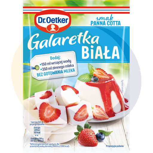 Белая желейная панна-котта 70г/25шт Dr. Oetker