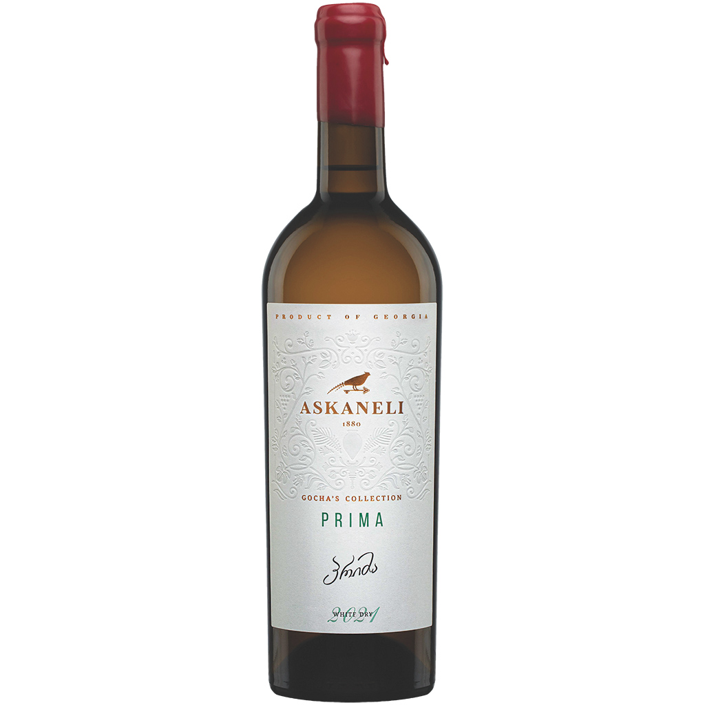 Askaneli Prima Chardonnay-Rkatsiteli Witte wijn uit Georgië,