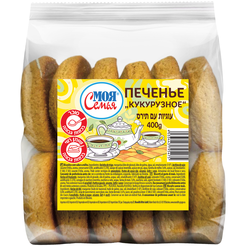 MOJA SEMJA Печенье "Кукурузное"