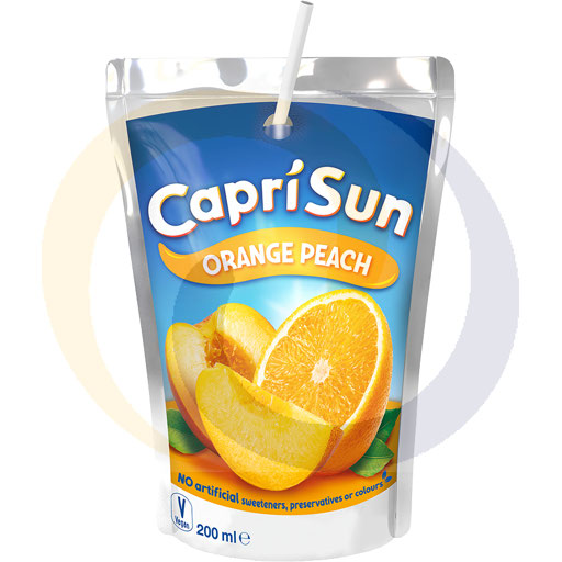 Capri Sun sinaasappel perzik drankzak 0,2l/10stuks
