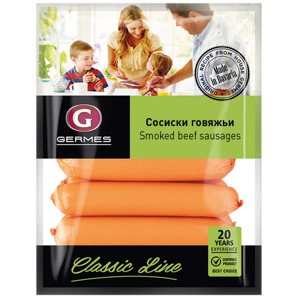 Rundworst "Sosiski gowjazhji" eigen recept met drinkwater, g