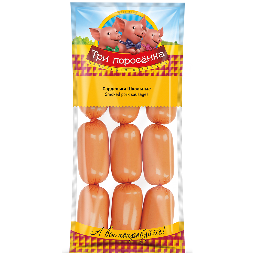 Bockworst "Sardelki schkolnye" eigen recept met drinkwater,