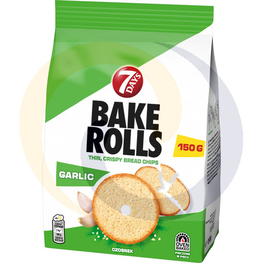 Bake Rolls 7dagen knoflook 150g/10st Mondelez