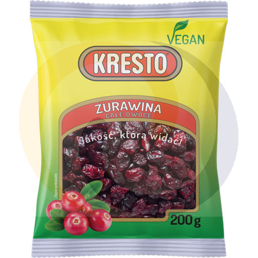Gedroogde cranberries hele vrucht 200g Kresto