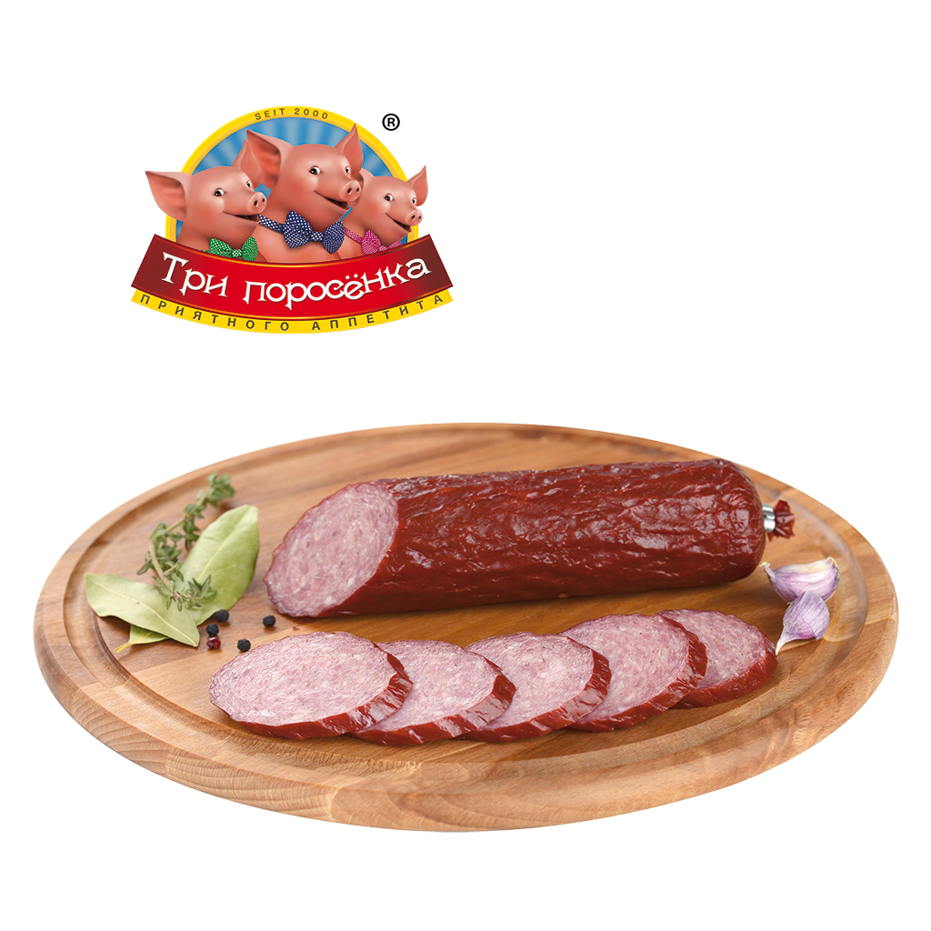 Kooksalami "Servelat Otbornyj", heet gerookt